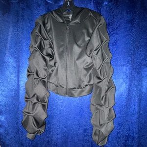 Plus size crop hoodie